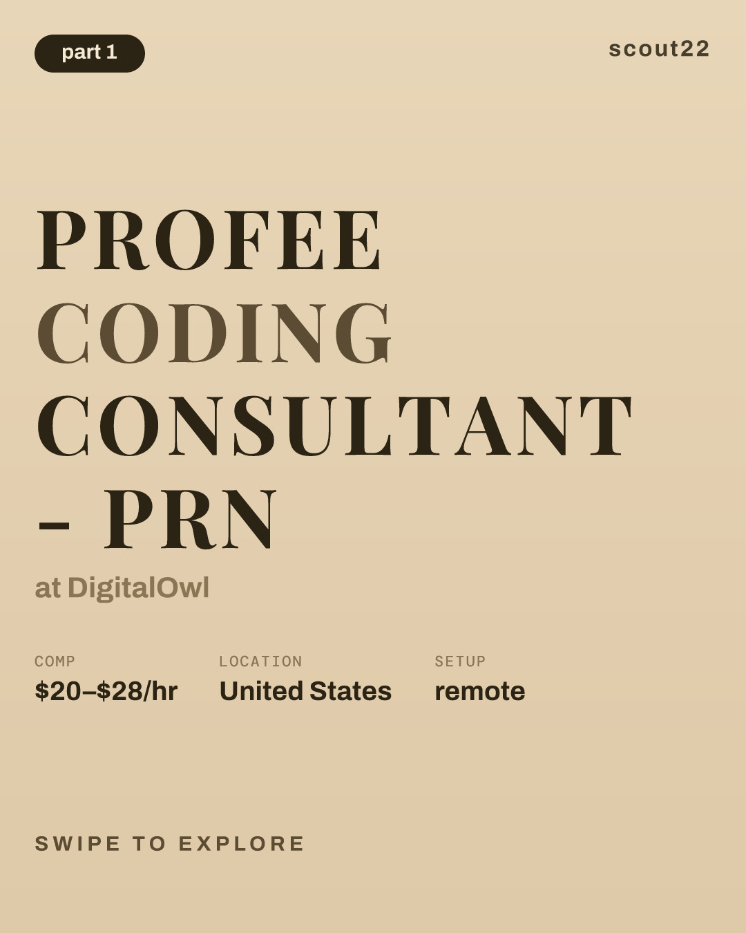 Profee Coding Consultant - PRN at DigitalOwl