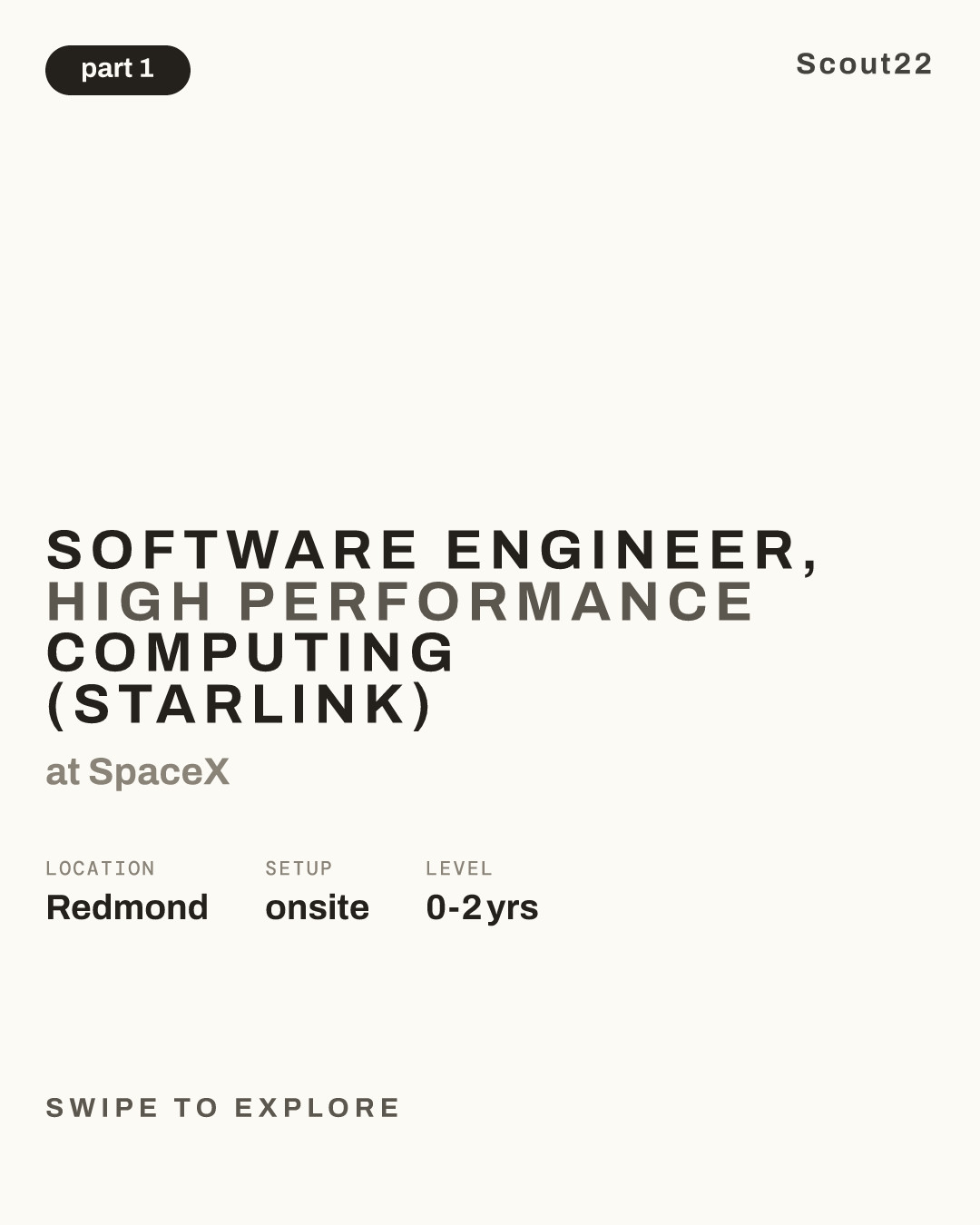 Software Engineer, High Performance Computing (Starlink) at SpaceX