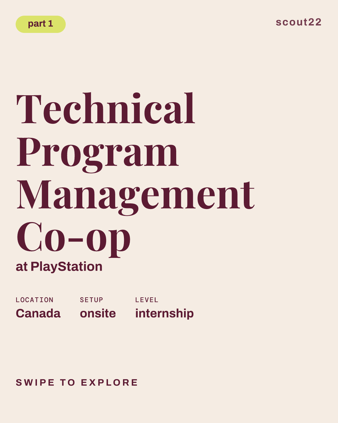 Technical Program Management Co-op at PlayStation