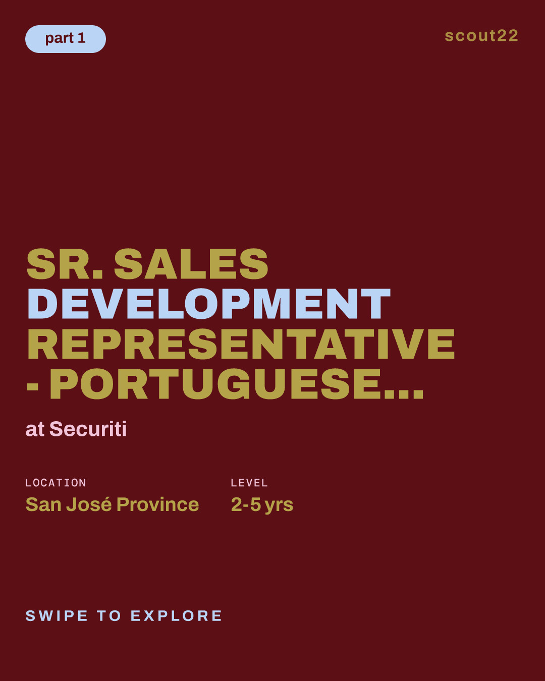 Sr. Sales Development Representative - PORTUGUESE & ENGLISH at Securiti