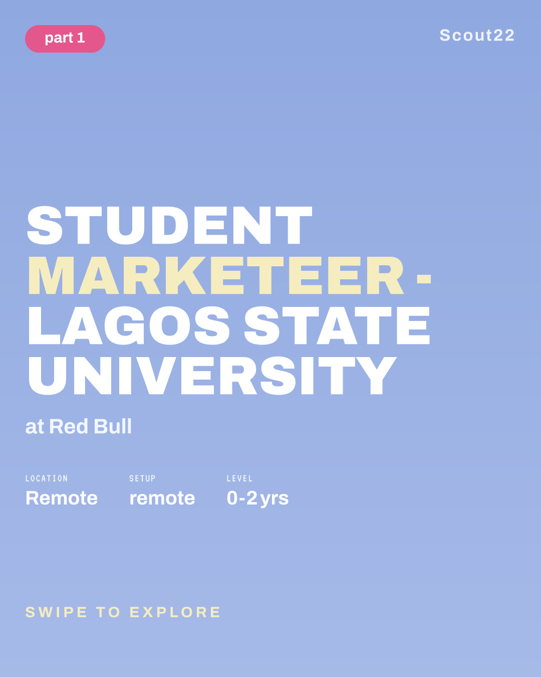 Student Marketeer - Lagos State University at Red Bull