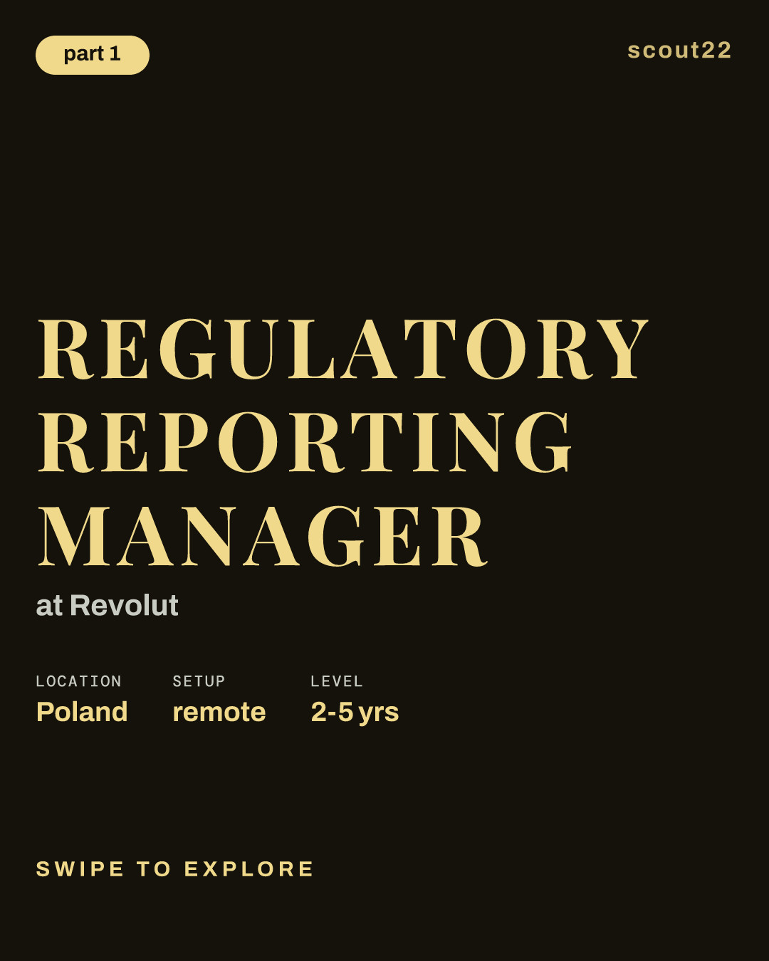 Regulatory Reporting Manager at Revolut