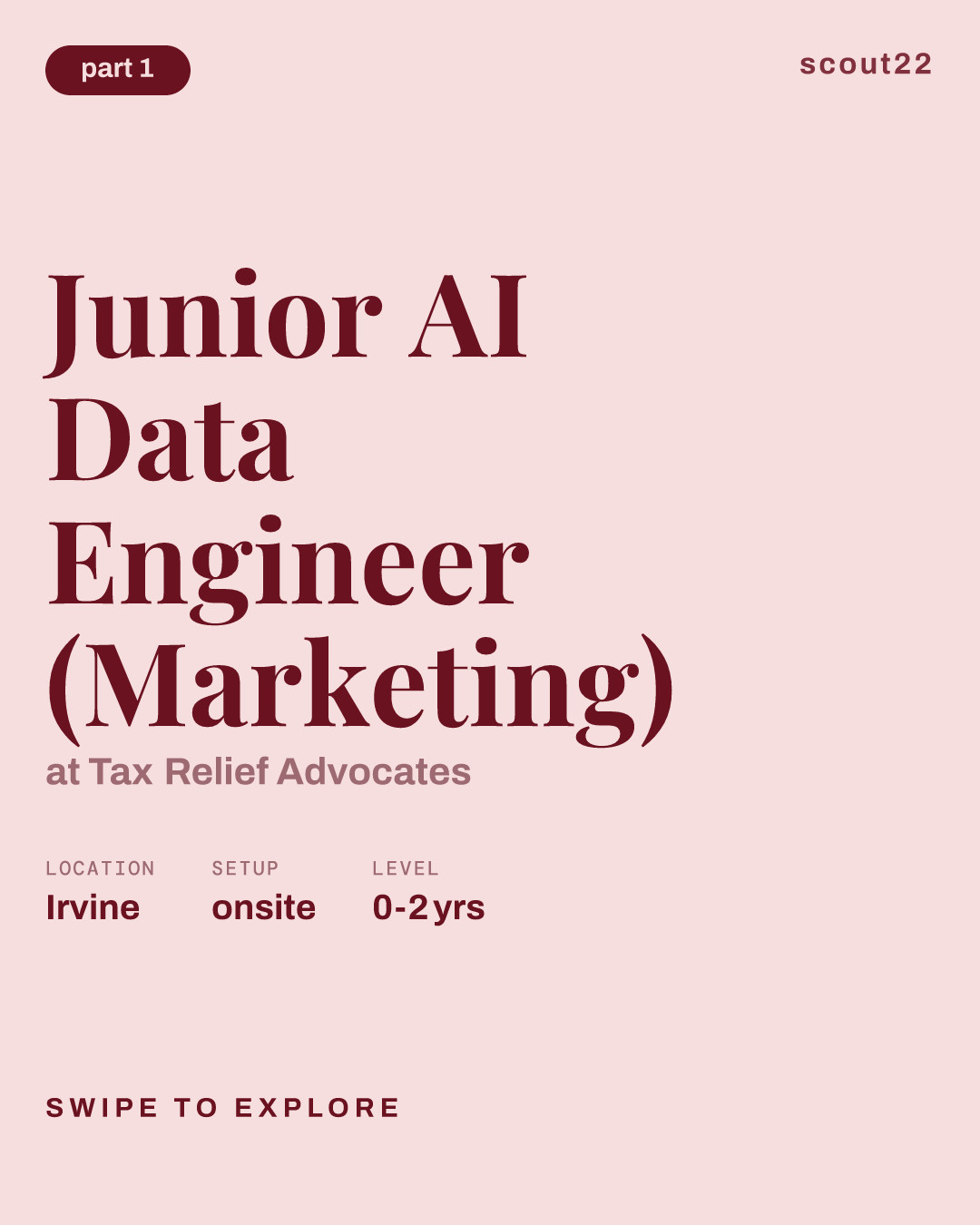 Junior AI Data Engineer (Marketing) at Tax Relief Advocates