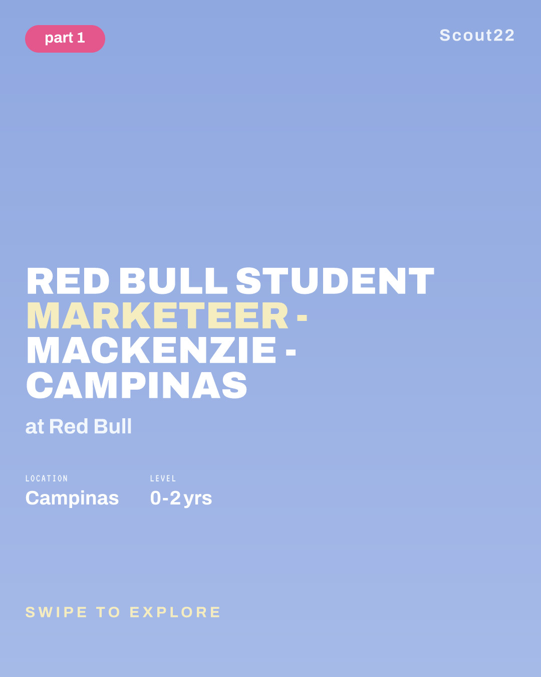 Red Bull Student Marketeer - Mackenzie - Campinas at Red Bull