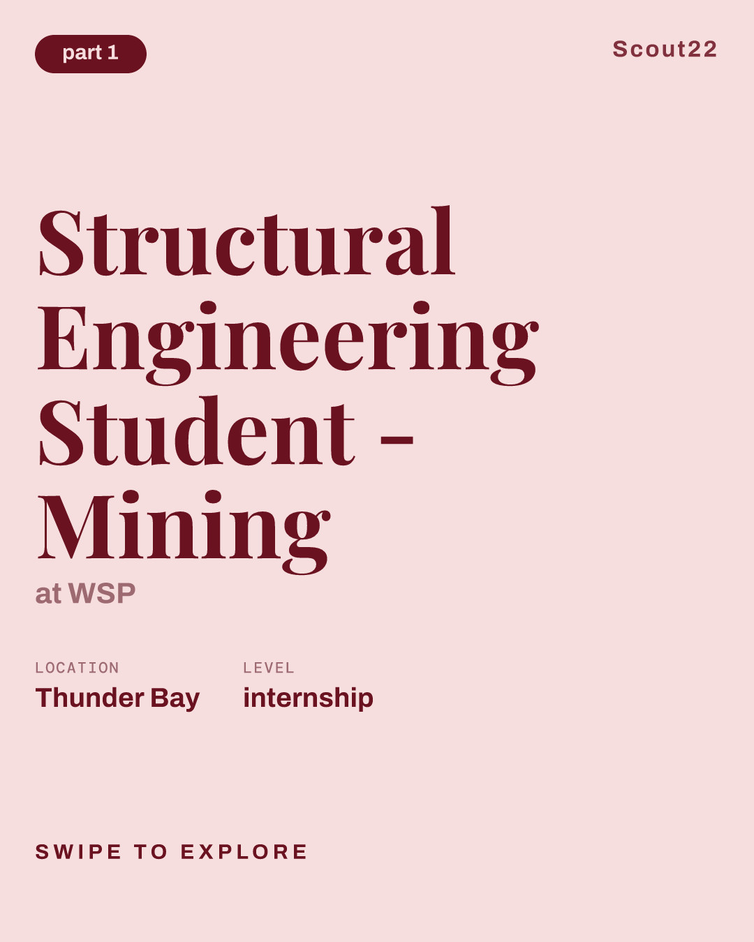 Structural Engineering Student - Mining at WSP