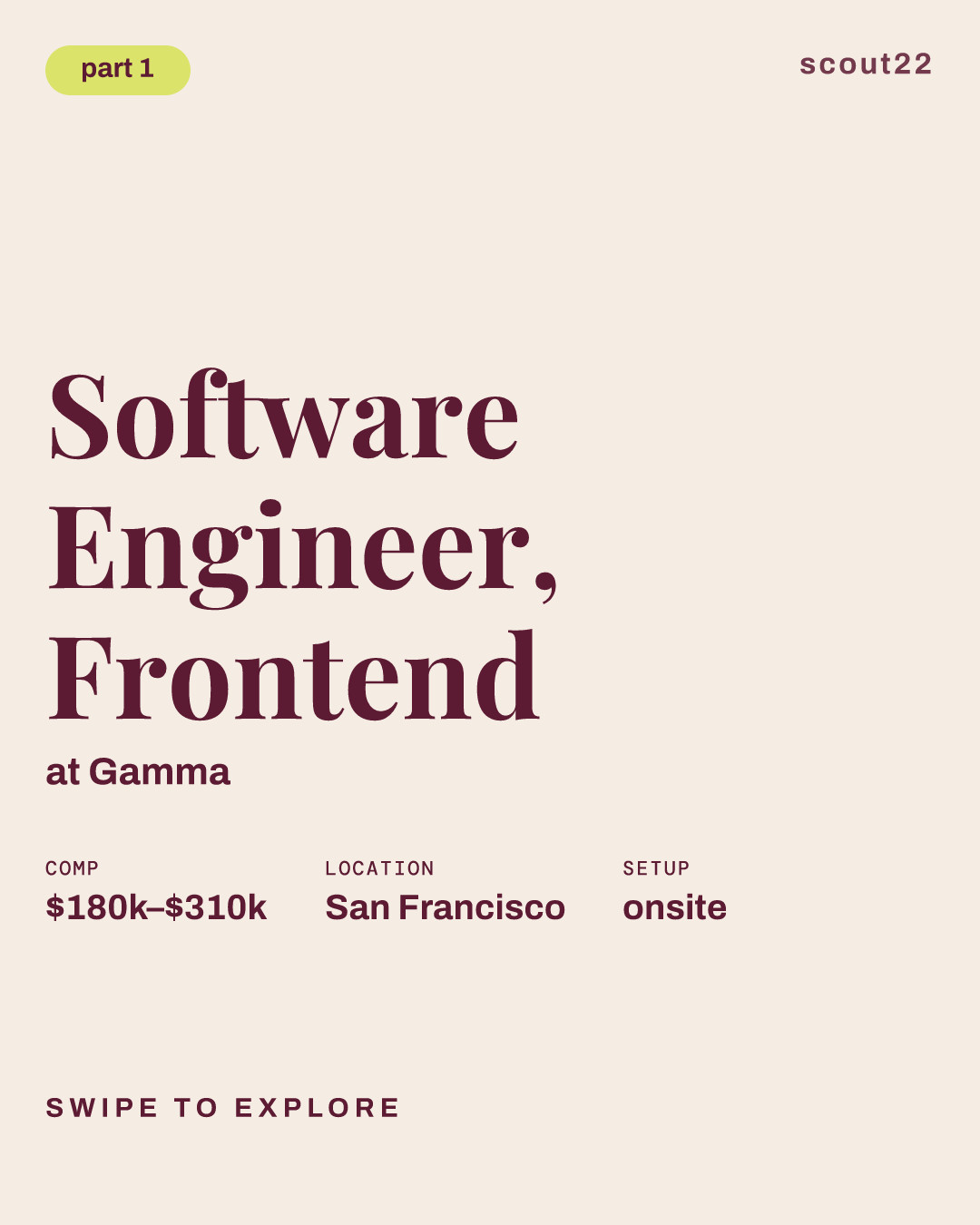 Software Engineer, Frontend at Gamma