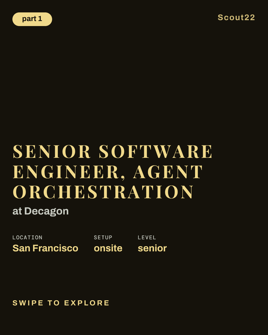 Senior Software Engineer, Agent Orchestration at Decagon