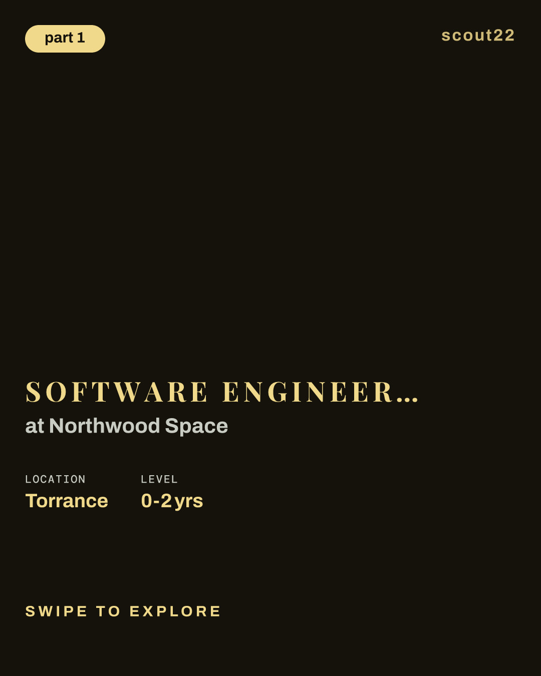 Software Engineer – General (new grad / early career) at Northwood Space