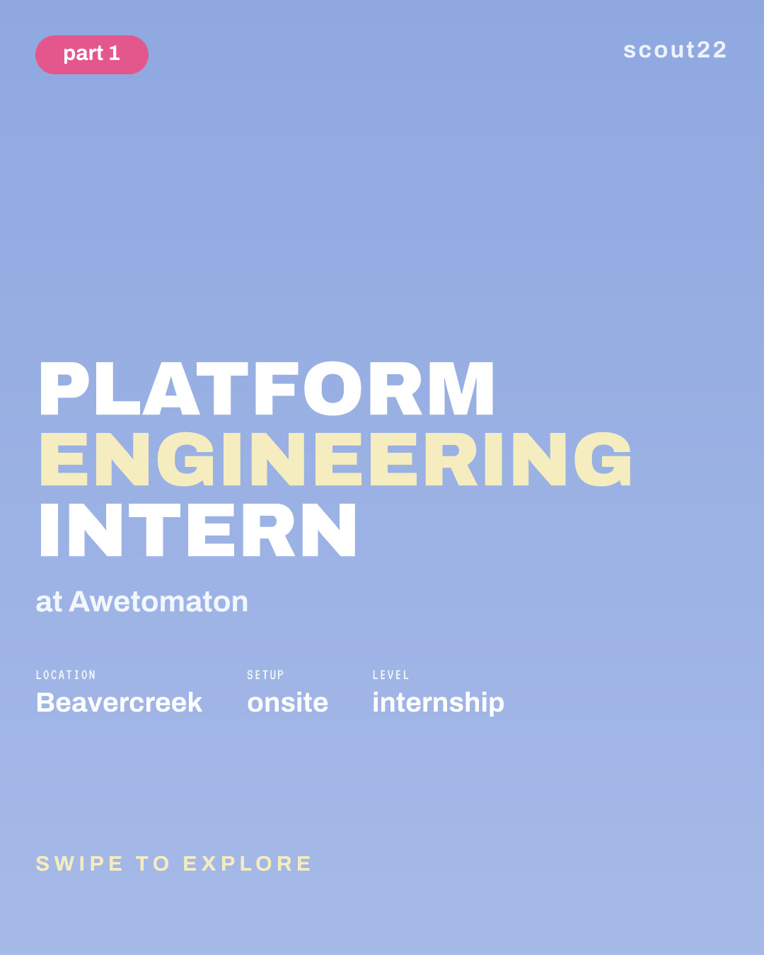 Platform Engineering Intern at Awetomaton