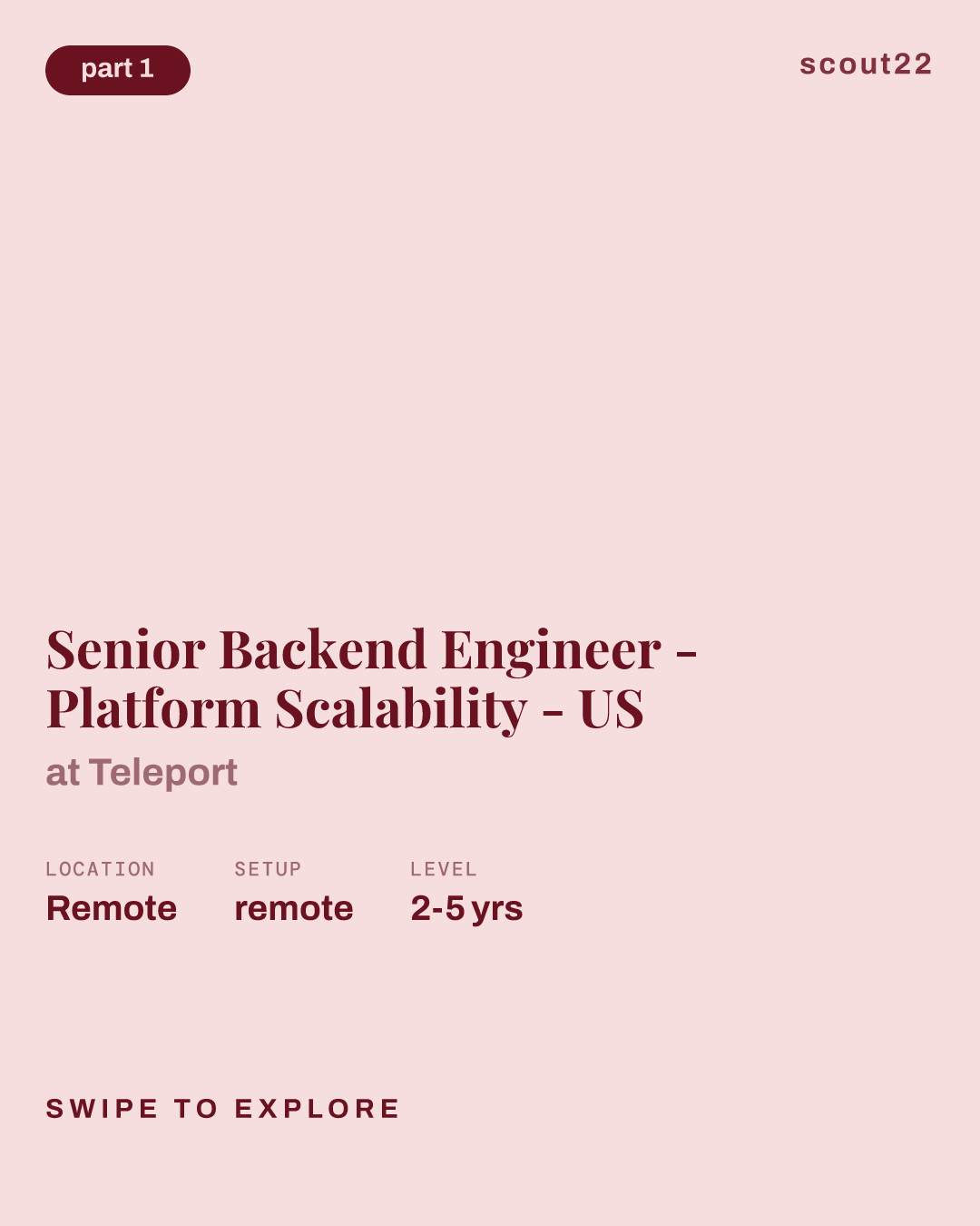 Senior Backend Engineer - Platform Scalability - US at Teleport