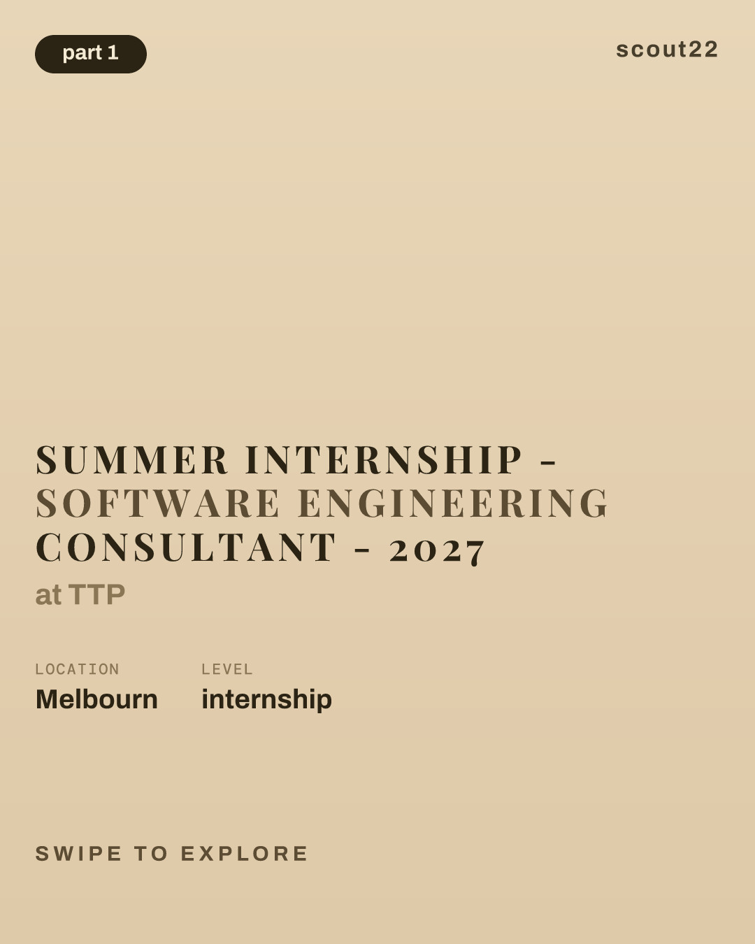 Summer Internship - Software Engineering Consultant - 2027 at TTP