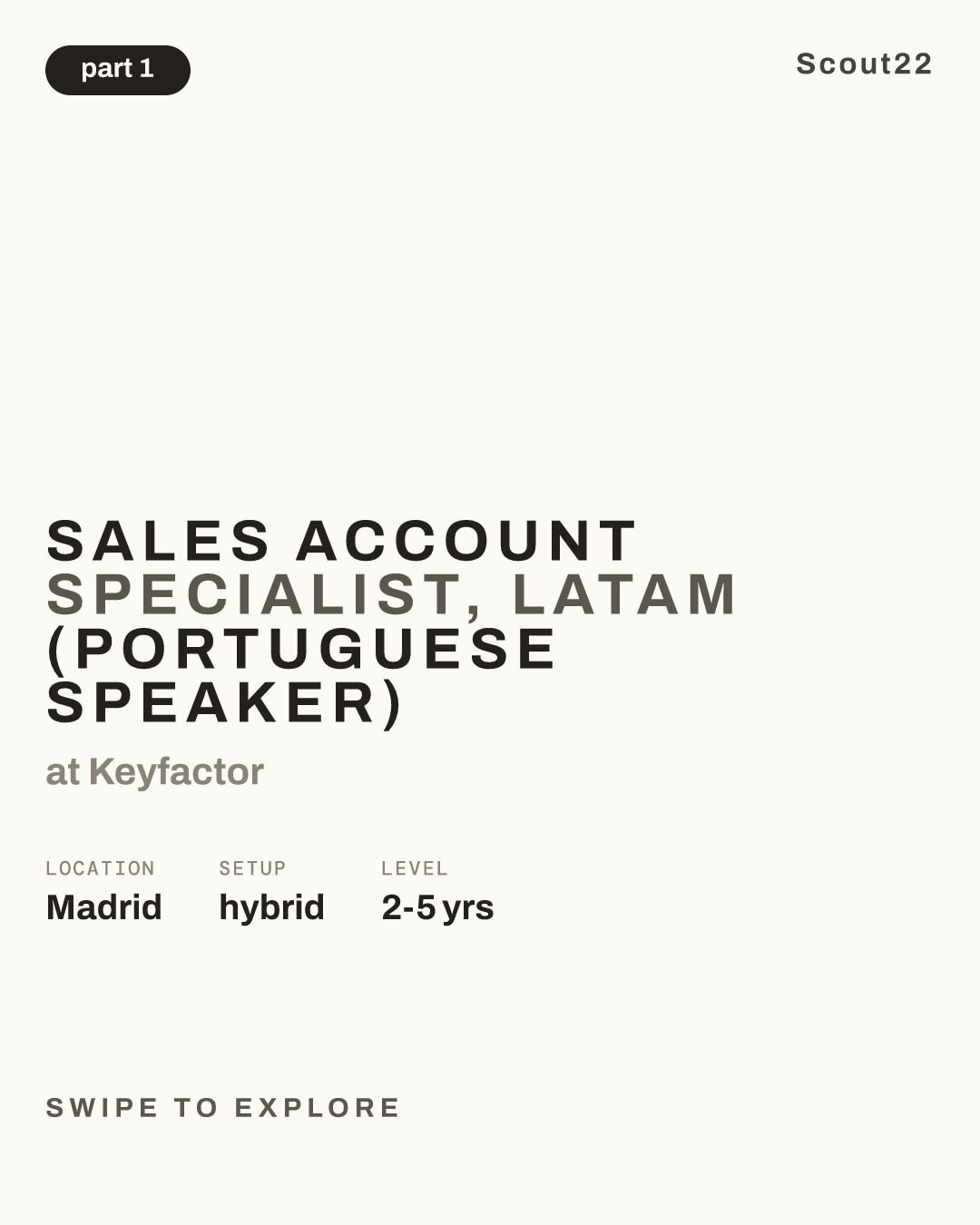 Sales Account Specialist, LATAM (Portuguese speaker) at Keyfactor