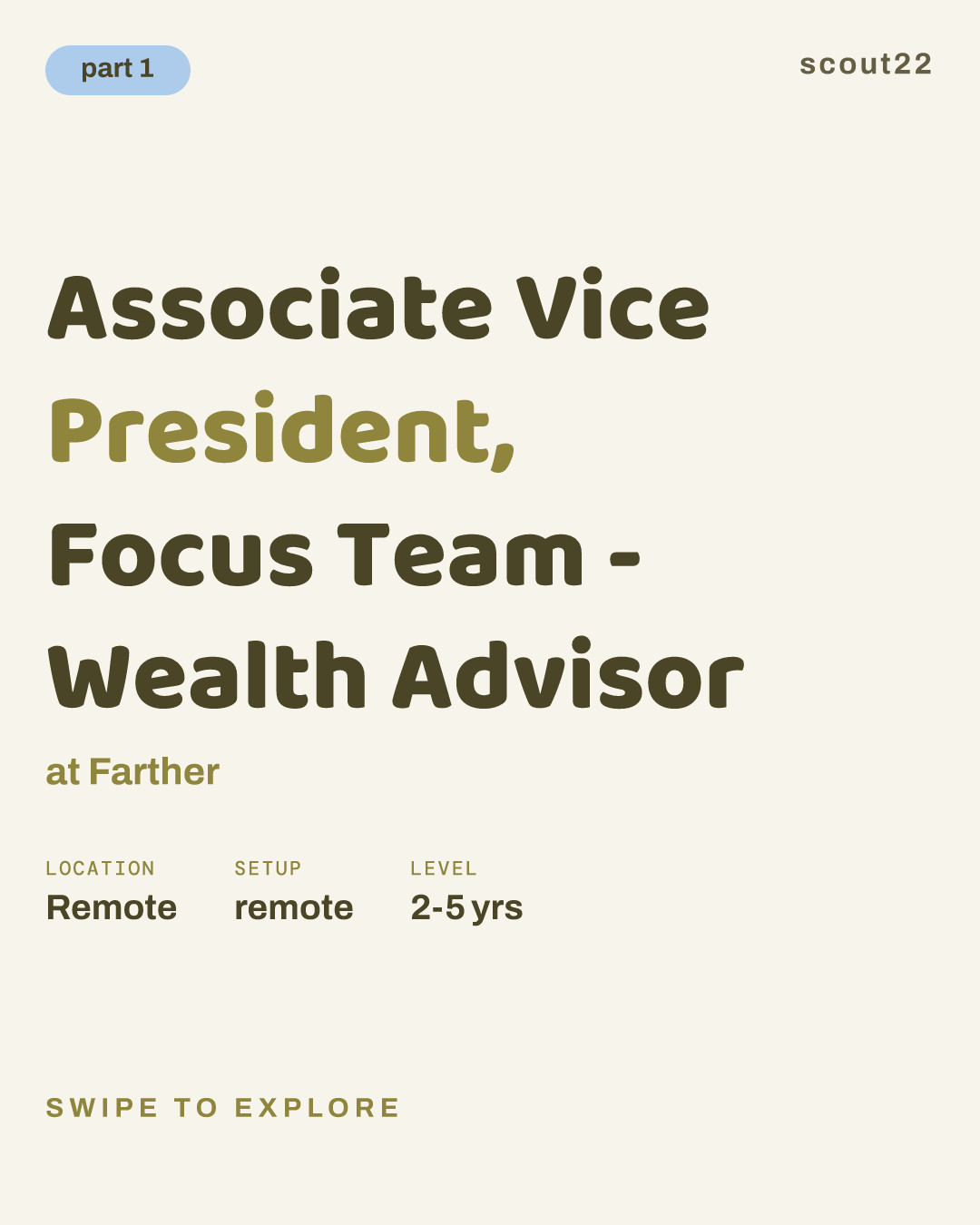 Associate Vice President, Focus Team - Wealth Advisor at Farther