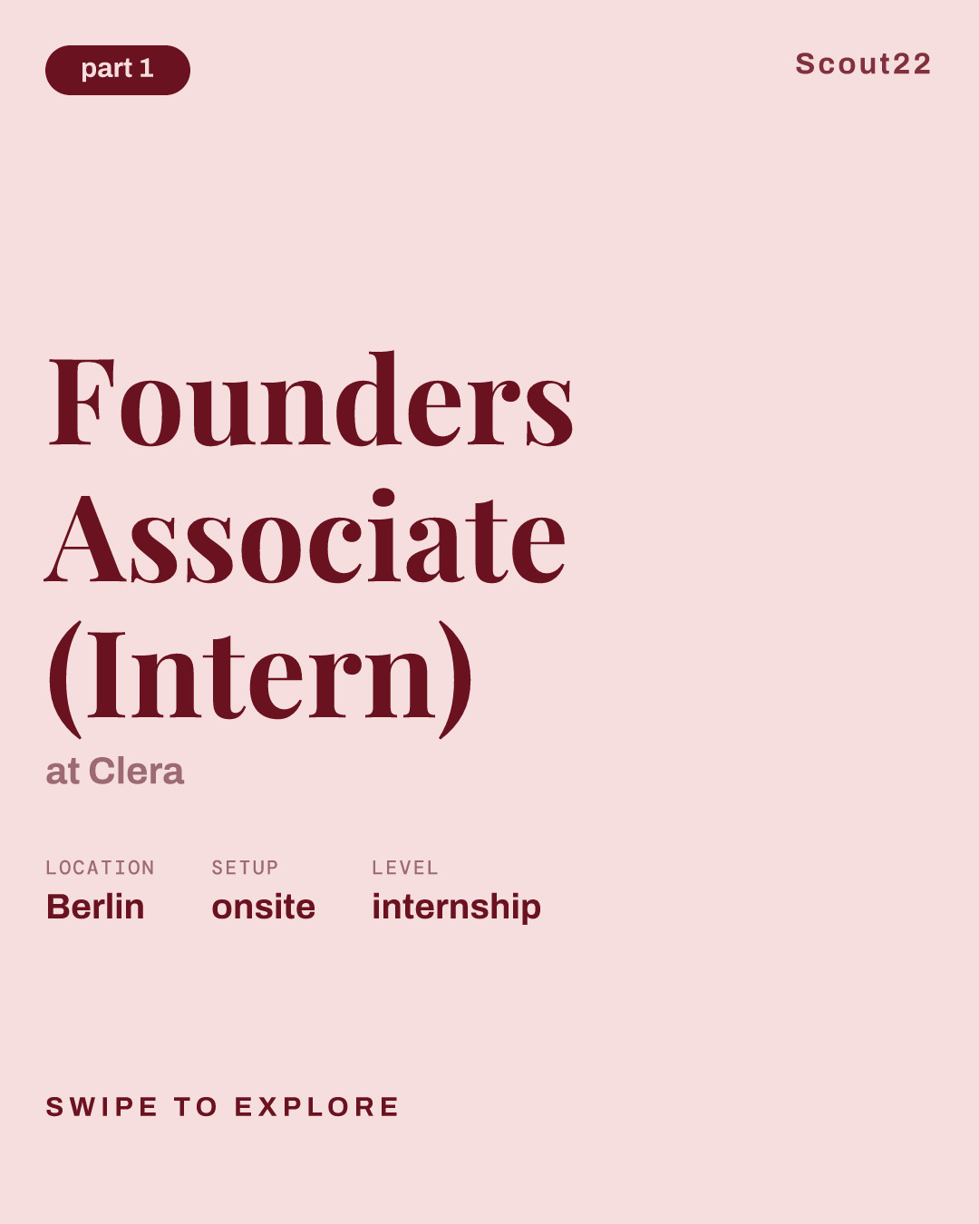 Founders Associate (Intern) at Clera