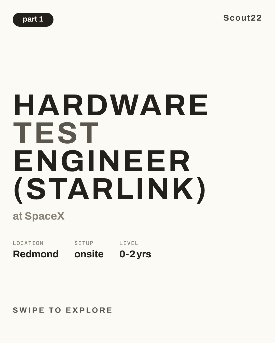 Hardware Test Engineer (Starlink) at SpaceX