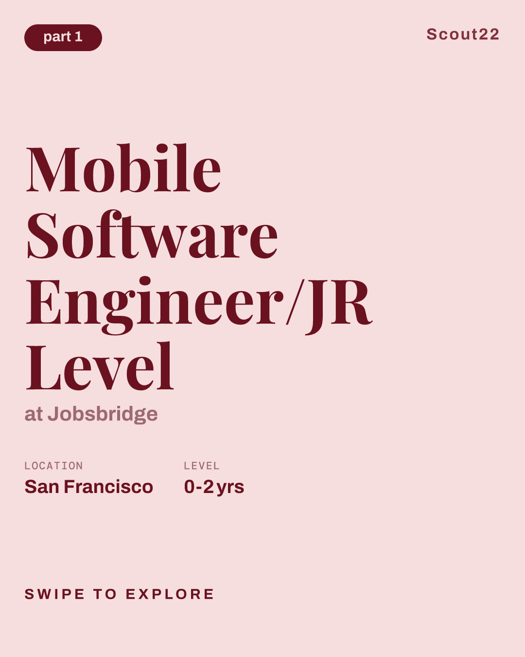 Mobile Software Engineer/JR Level at Jobsbridge