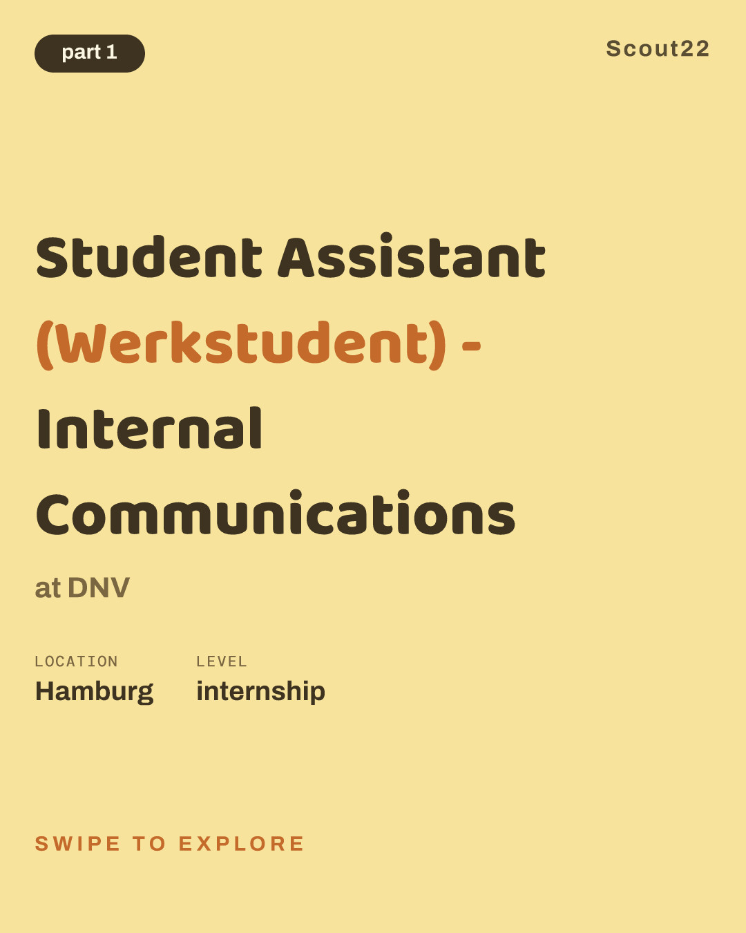 Student Assistant (Werkstudent) - Internal Communications at DNV