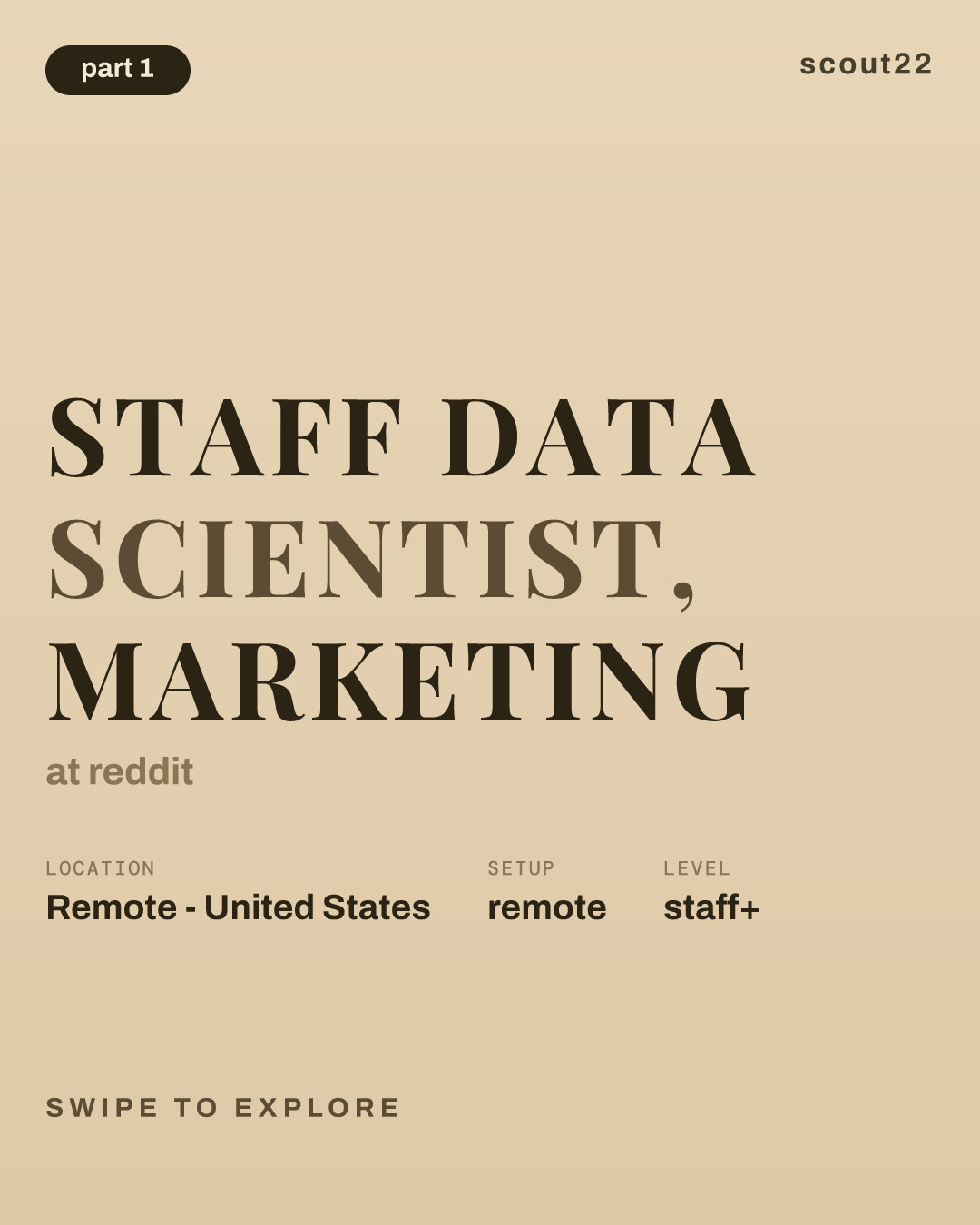 Staff Data Scientist, Marketing at reddit