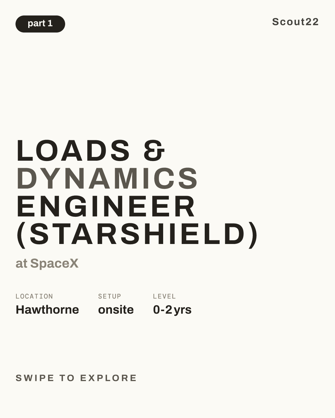 Loads & Dynamics Engineer (Starshield) at SpaceX
