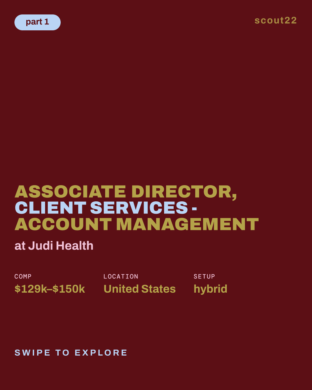 Associate Director, Client Services - Account Management at Judi Health