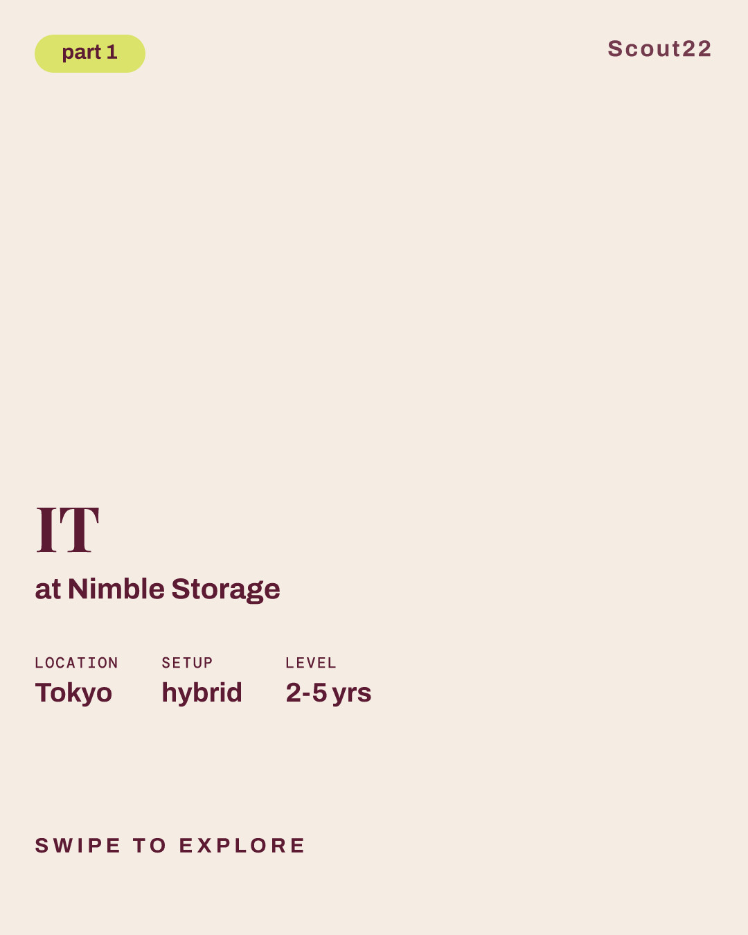 ITアドバイザリーコンサルタント at Nimble Storage