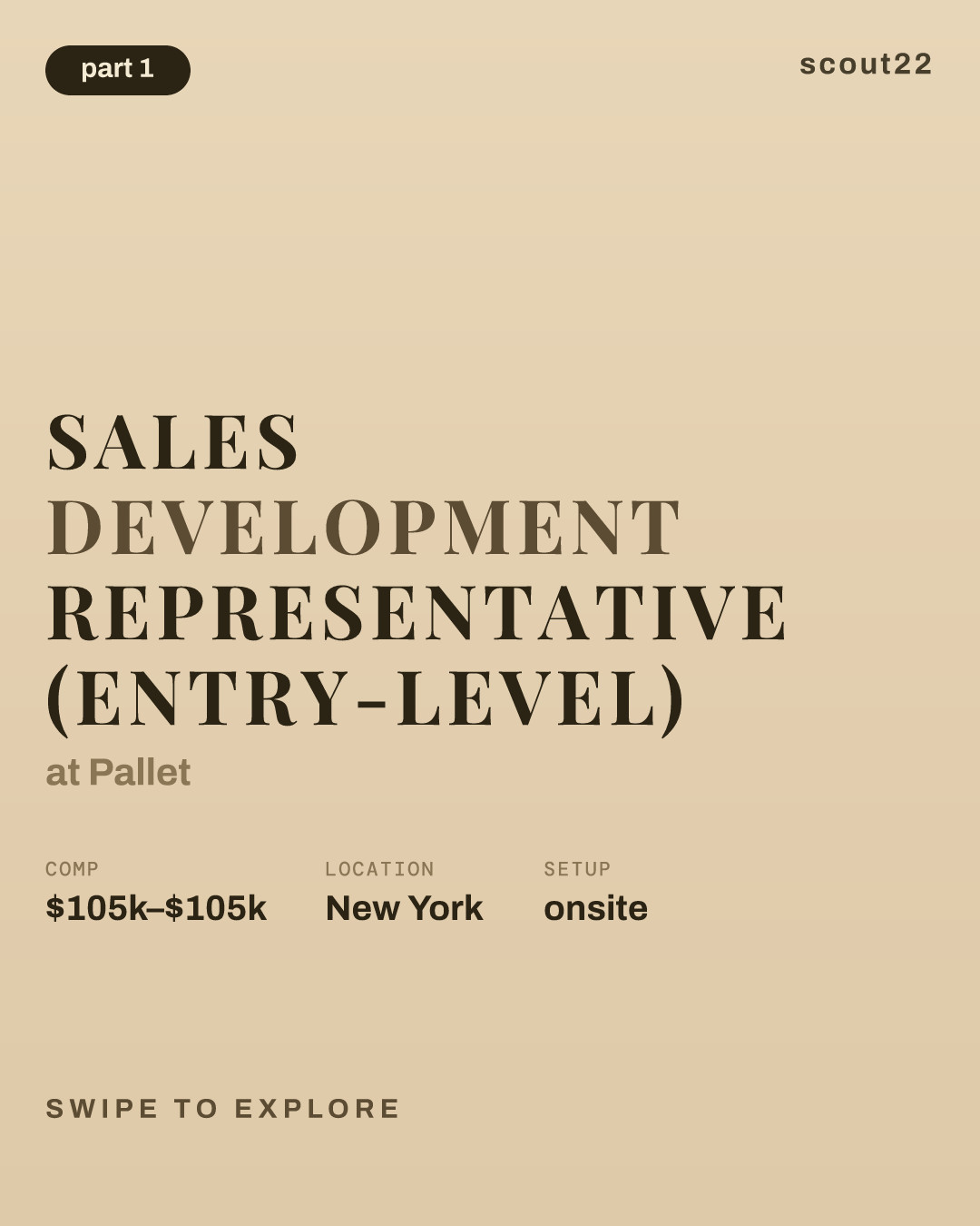 Sales Development Representative (Entry-Level) at Pallet