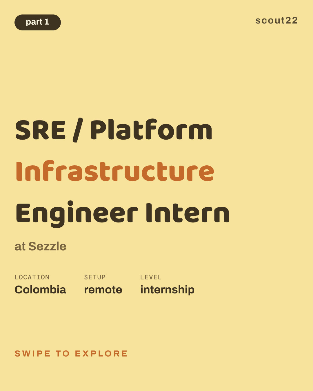 SRE / Platform Infrastructure Engineer Intern at Sezzle