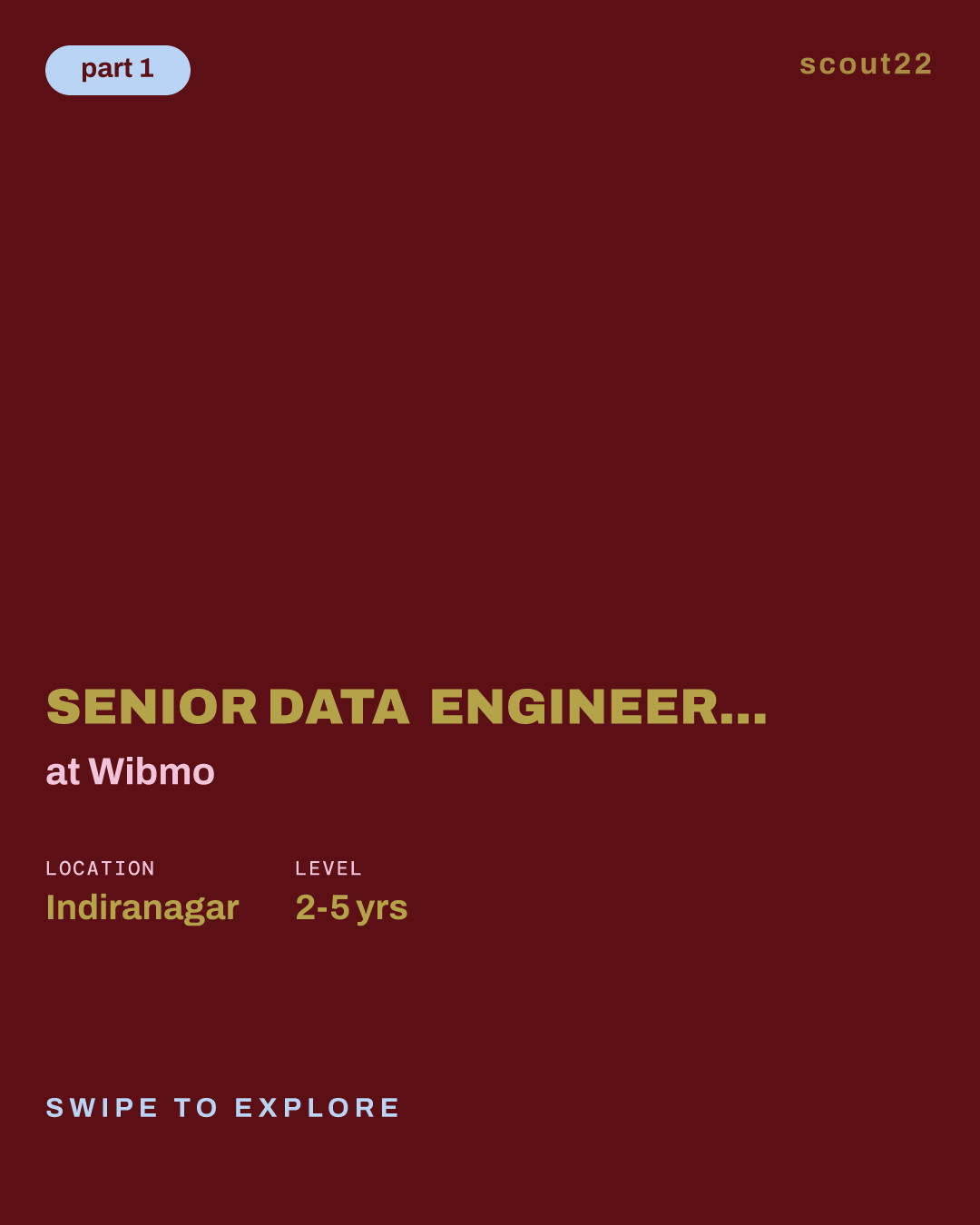 Senior Data Engineer (Bengaluru, IN) at Wibmo