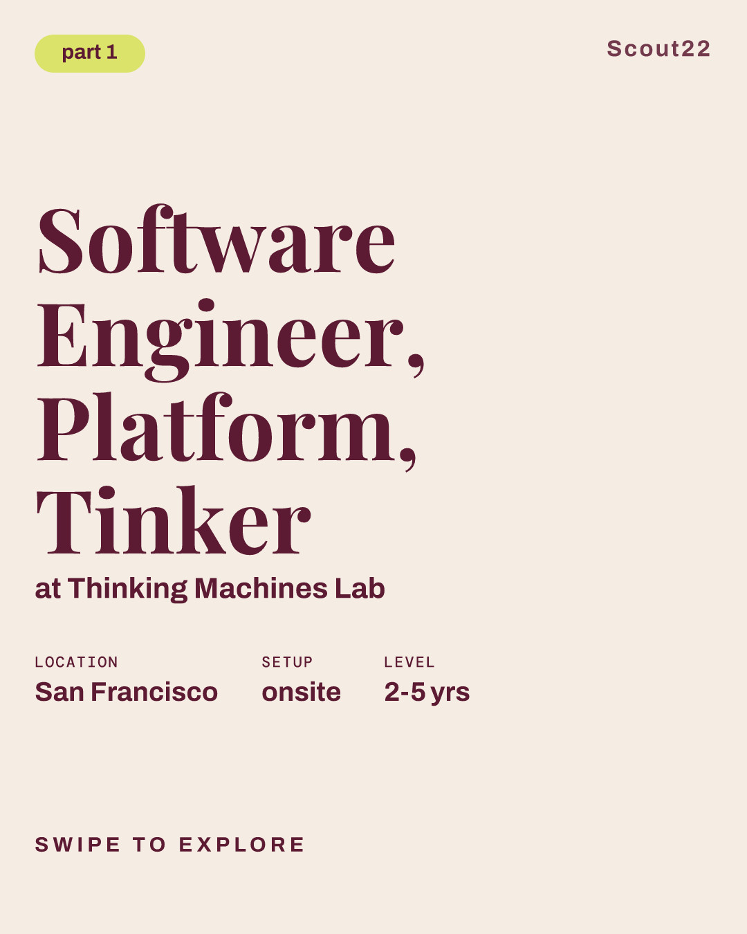 Software Engineer, Platform, Tinker at Thinking Machines Lab