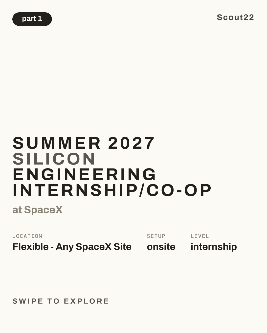 Summer 2027 Silicon Engineering Internship/Co-op at SpaceX
