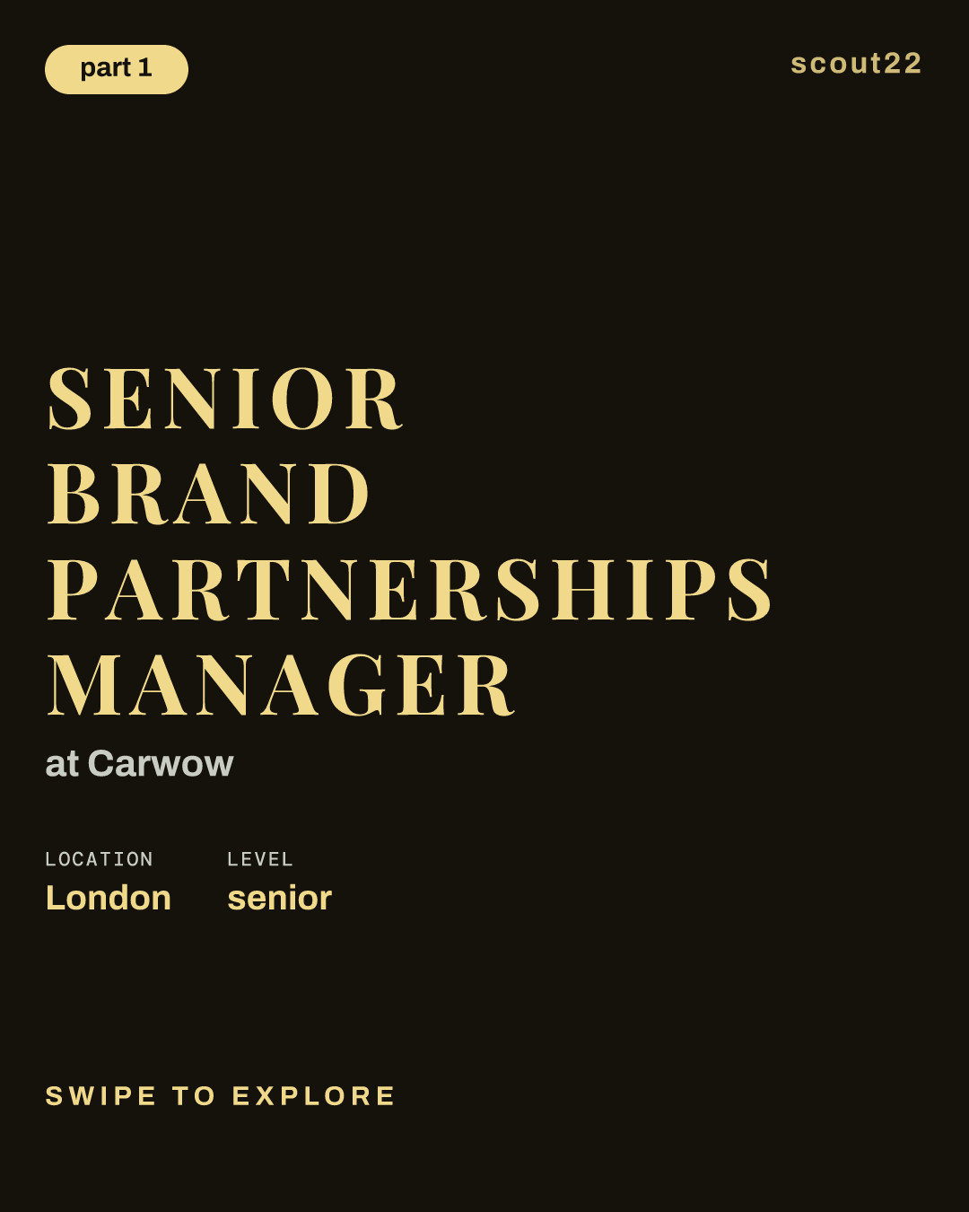 Senior Brand Partnerships Manager at Carwow