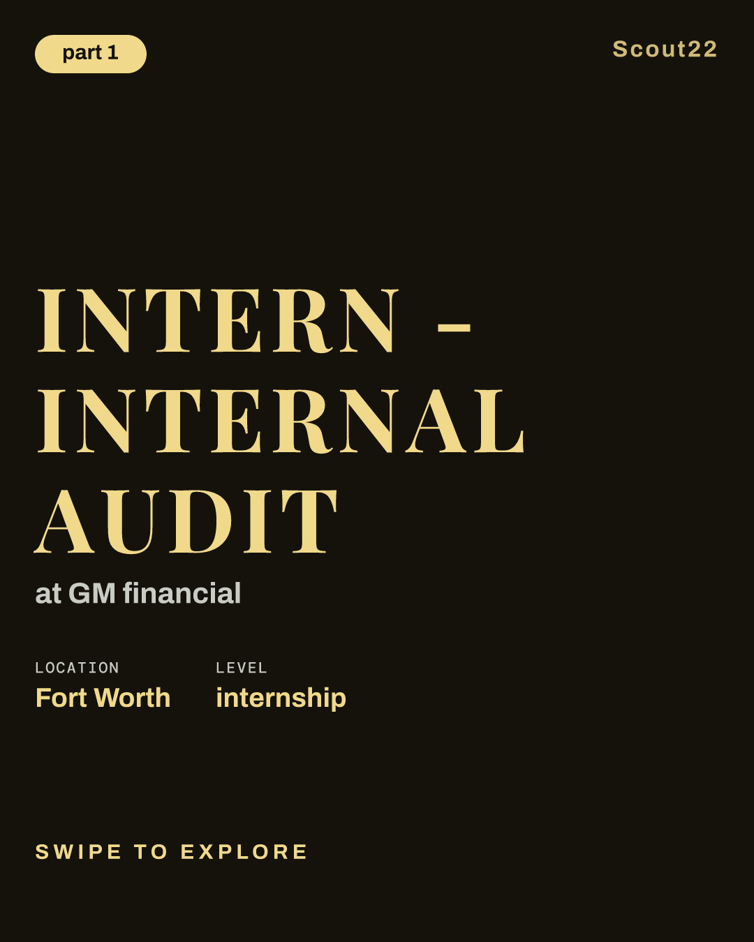 Intern - Internal Audit at GM financial