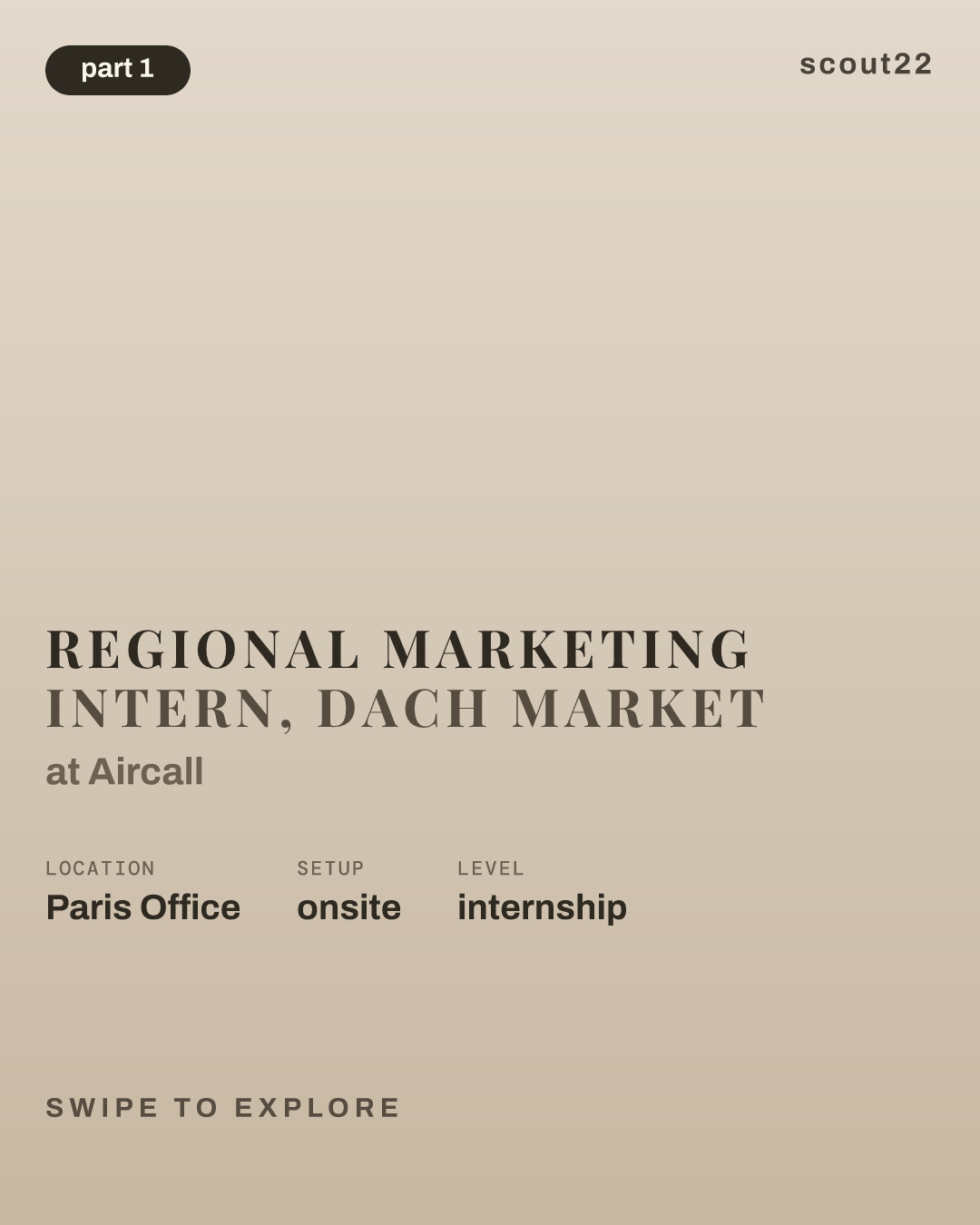 Regional Marketing Intern, DACH Market at Aircall