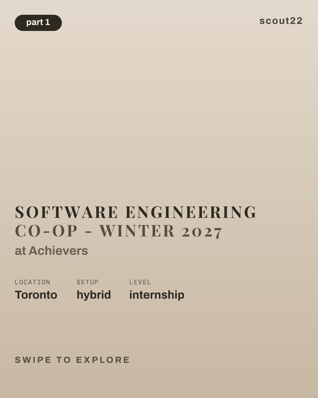 Software Engineering Co-op - Winter 2027 at Achievers