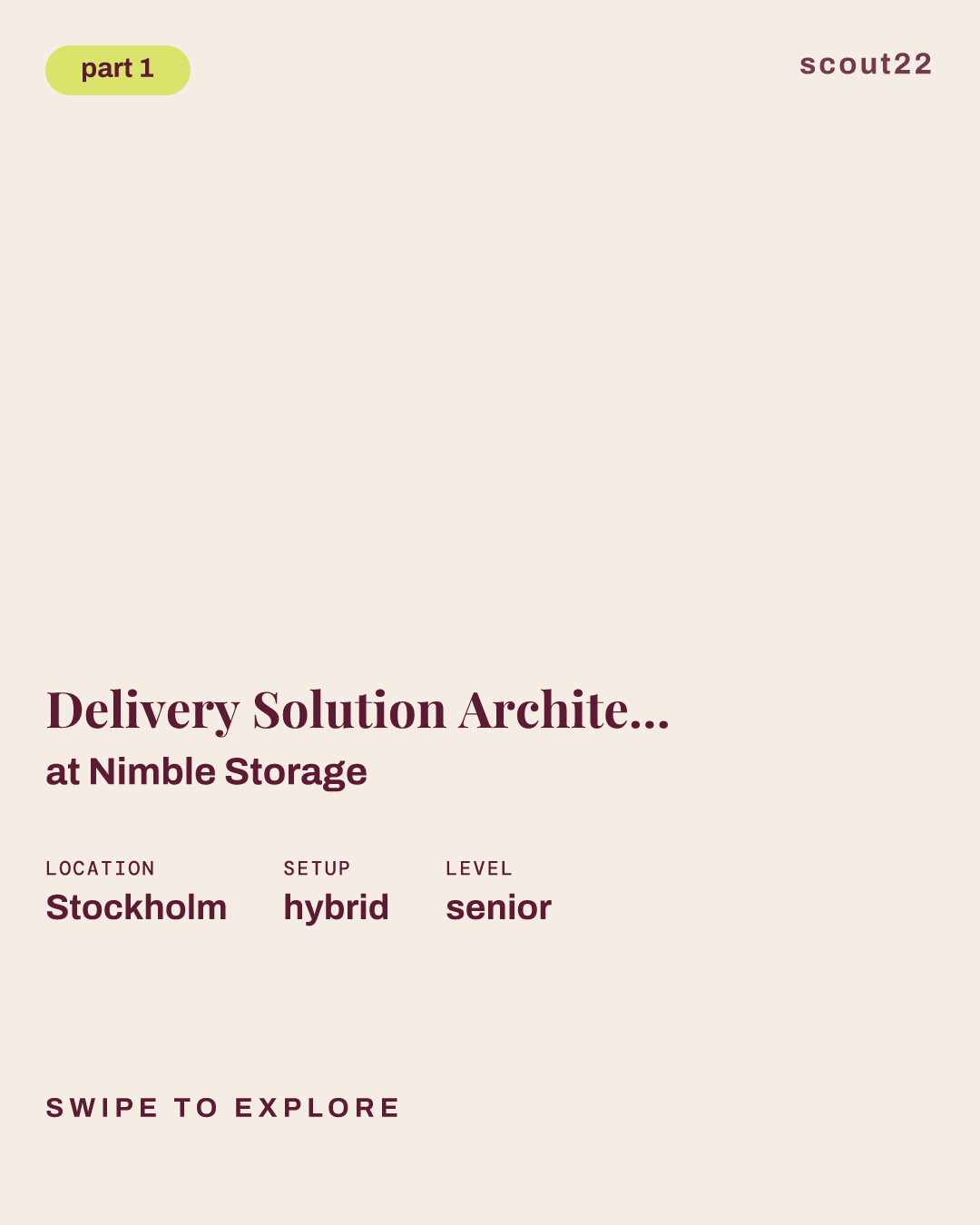 Delivery Solution Architect - Hybrid Cloud, Infrastructure & AI Solutions at Nimble Storage