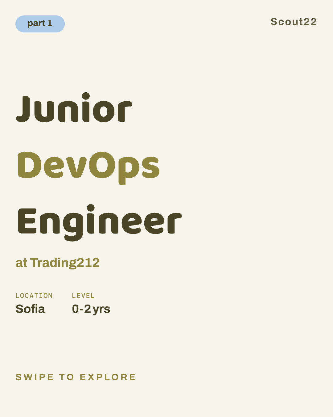 Junior DevOps Engineer at Trading212