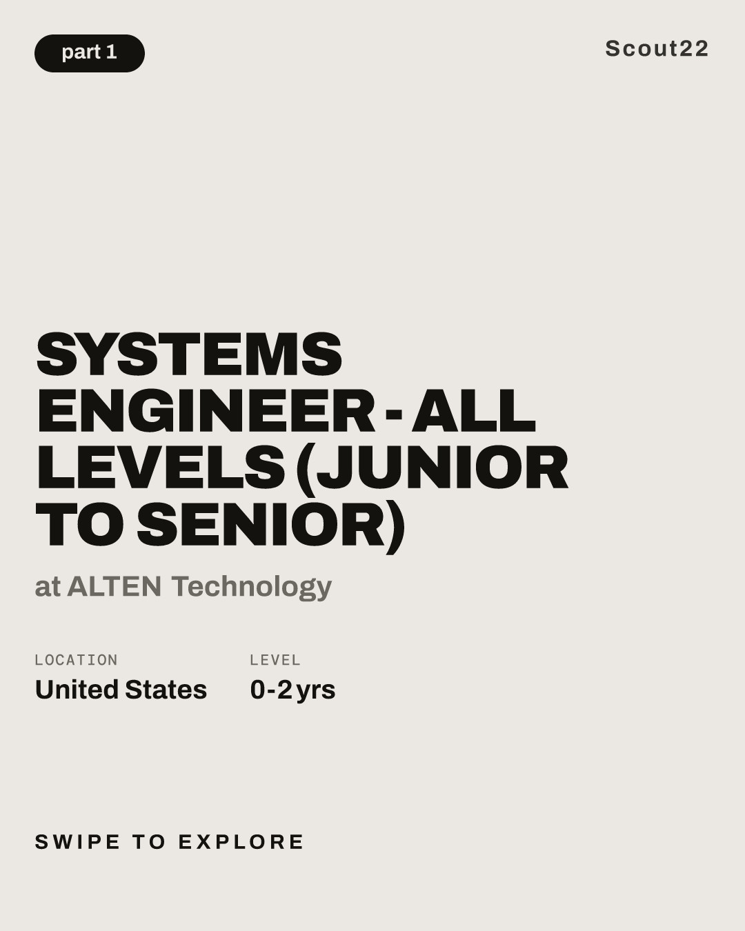 Systems Engineer - All Levels (Junior to Senior) at ALTEN Technology