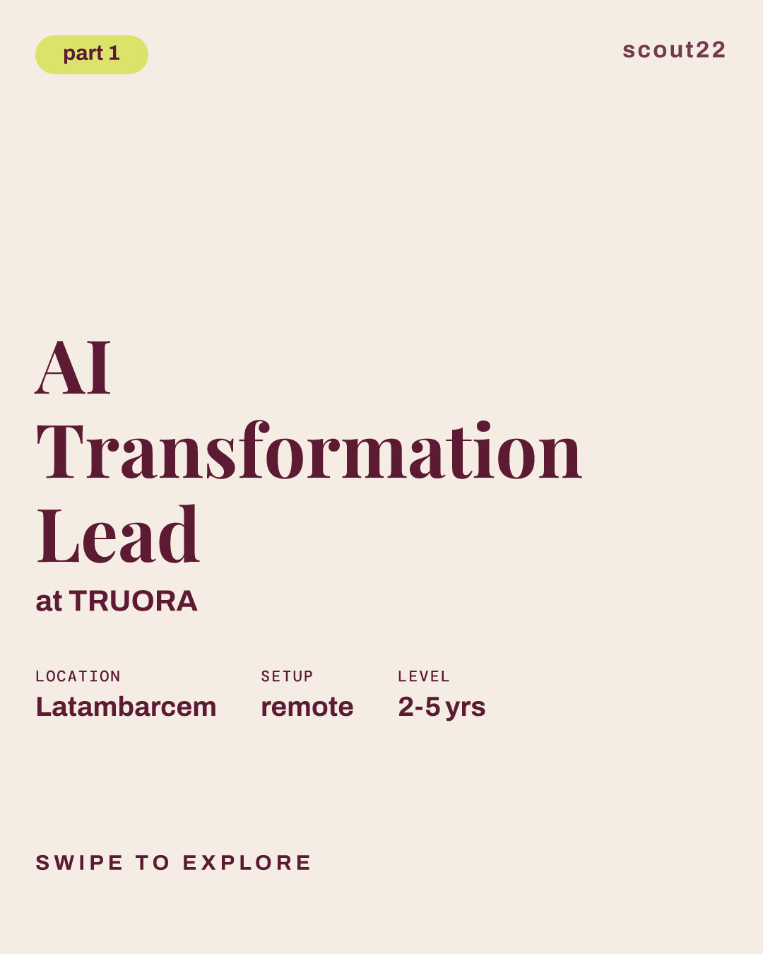 AI Transformation Lead at TRUORA