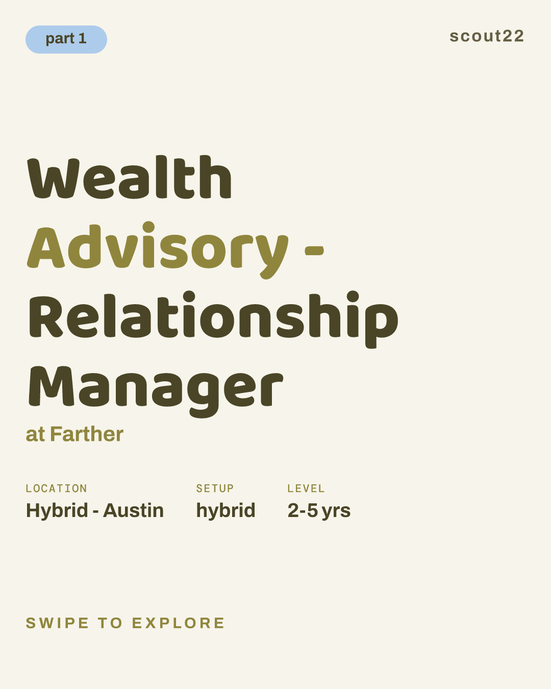Wealth Advisory - Relationship Manager at Farther