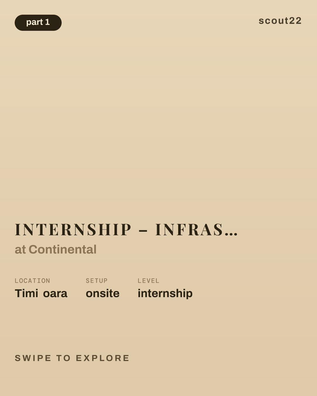 Internship – Infrastructure Application Management - CTBC at Continental