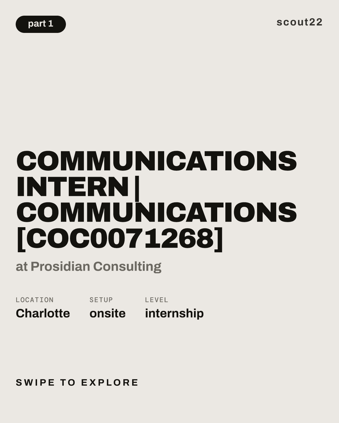 Communications Intern | Communications [COC0071268] at Prosidian Consulting
