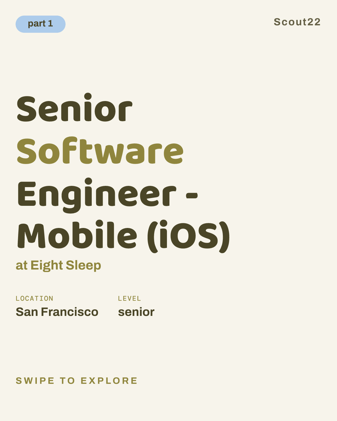 Senior Software Engineer - Mobile (iOS) at Eight Sleep