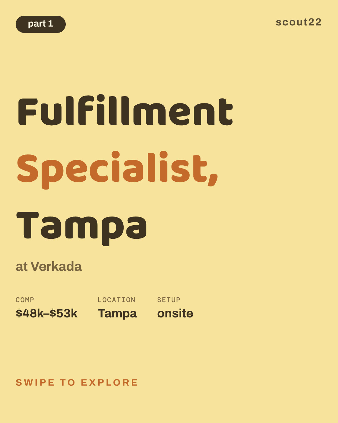 Fulfillment Specialist, Tampa at Verkada