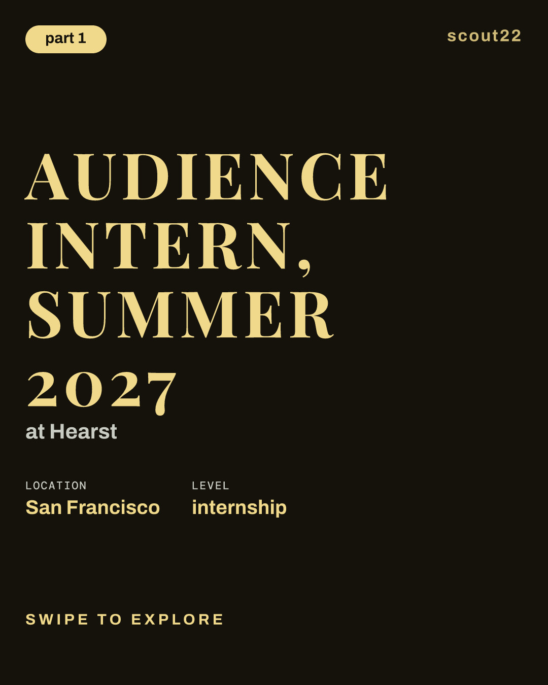 Audience Intern, Summer 2027 at Hearst