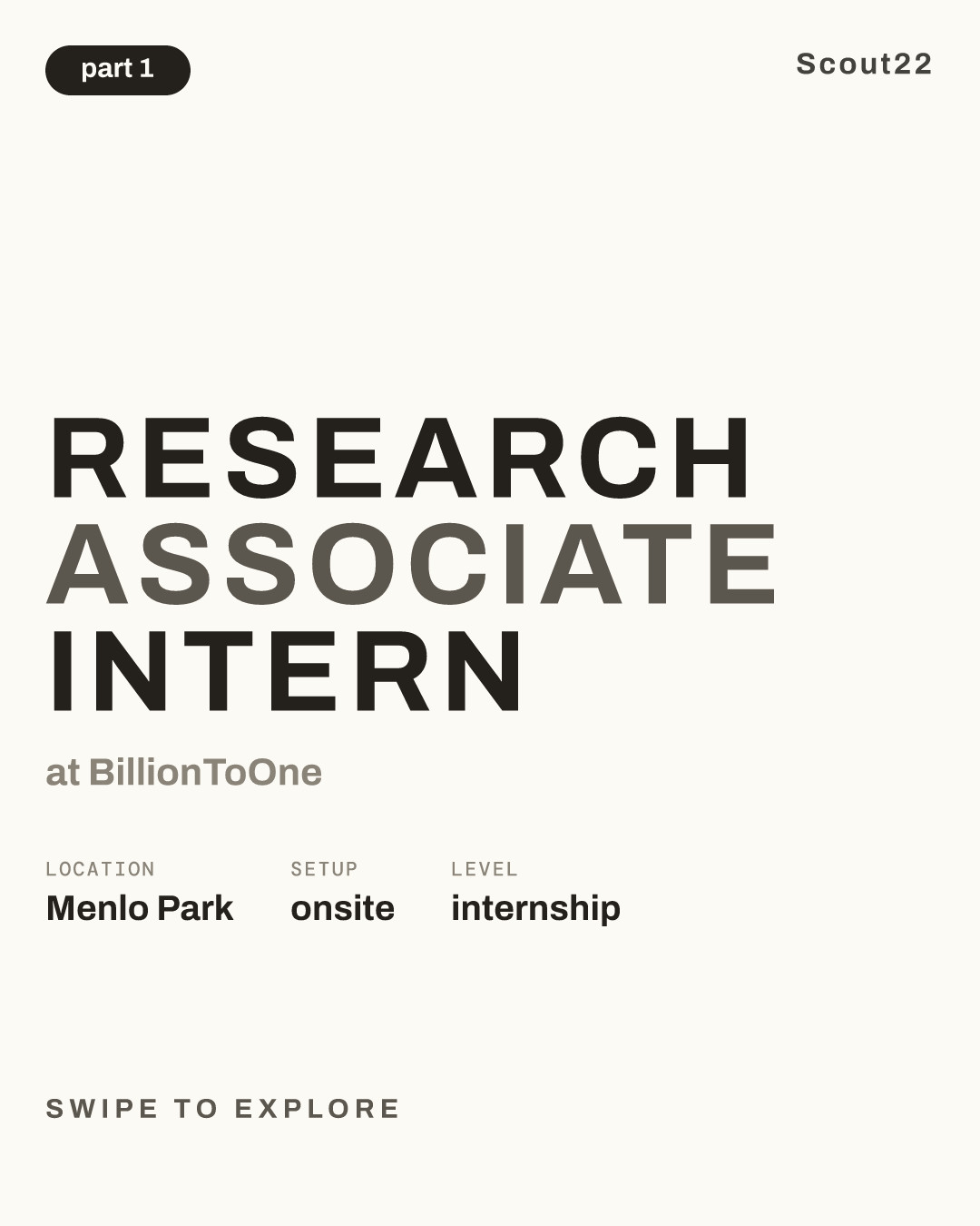 Research Associate Intern at BillionToOne