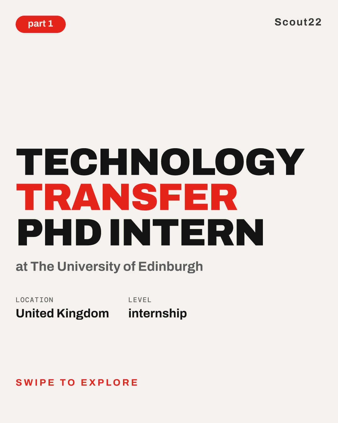 Technology Transfer PhD Intern at The University of Edinburgh