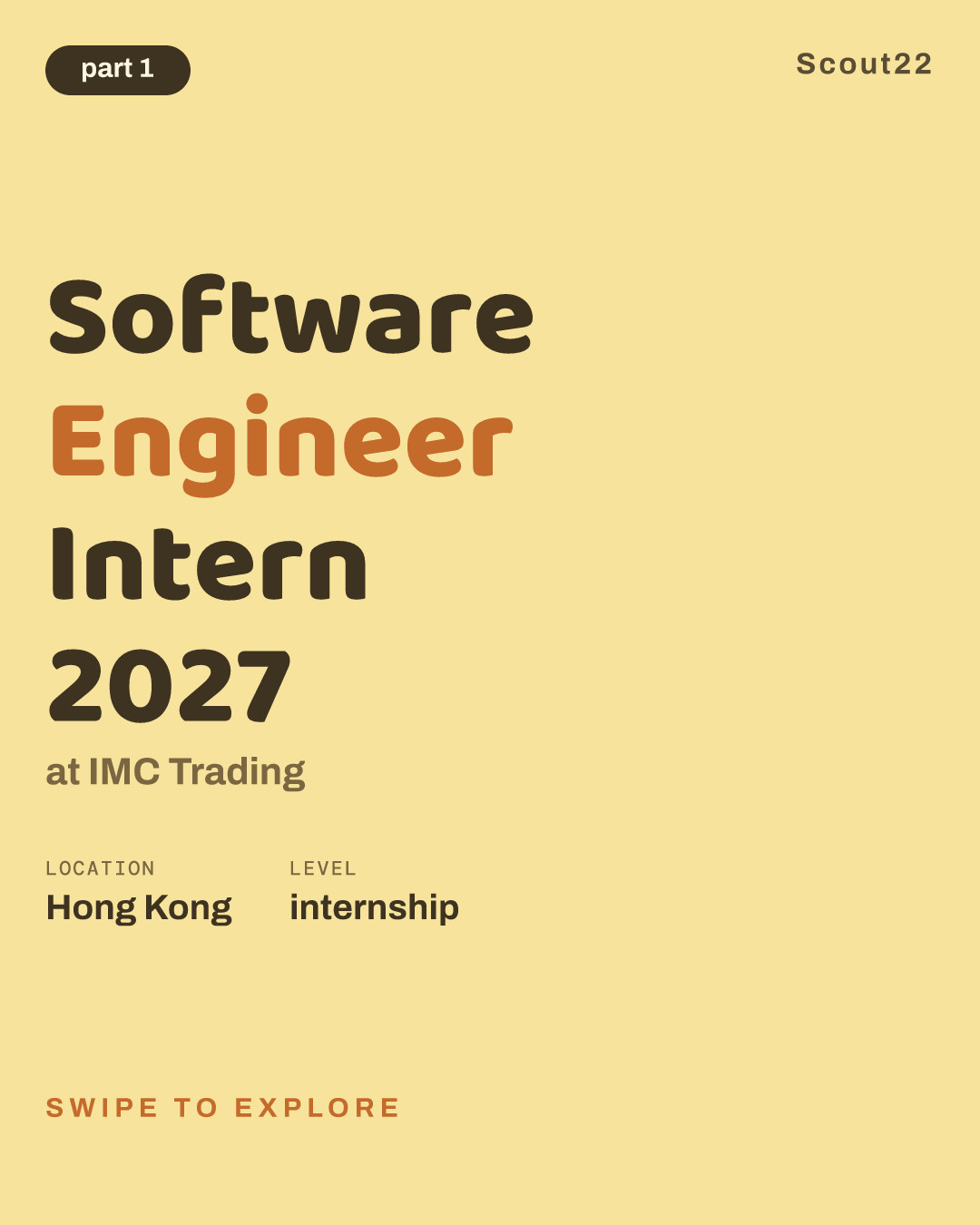 Software Engineer Intern 2027 at IMC Trading