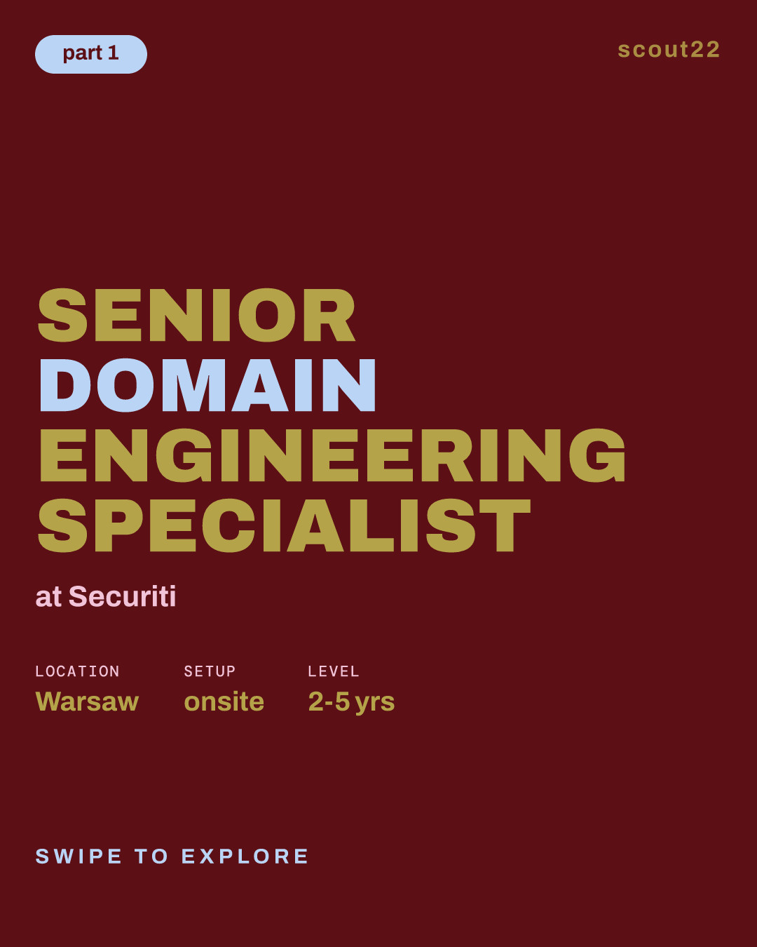 Senior Domain Engineering Specialist at Securiti