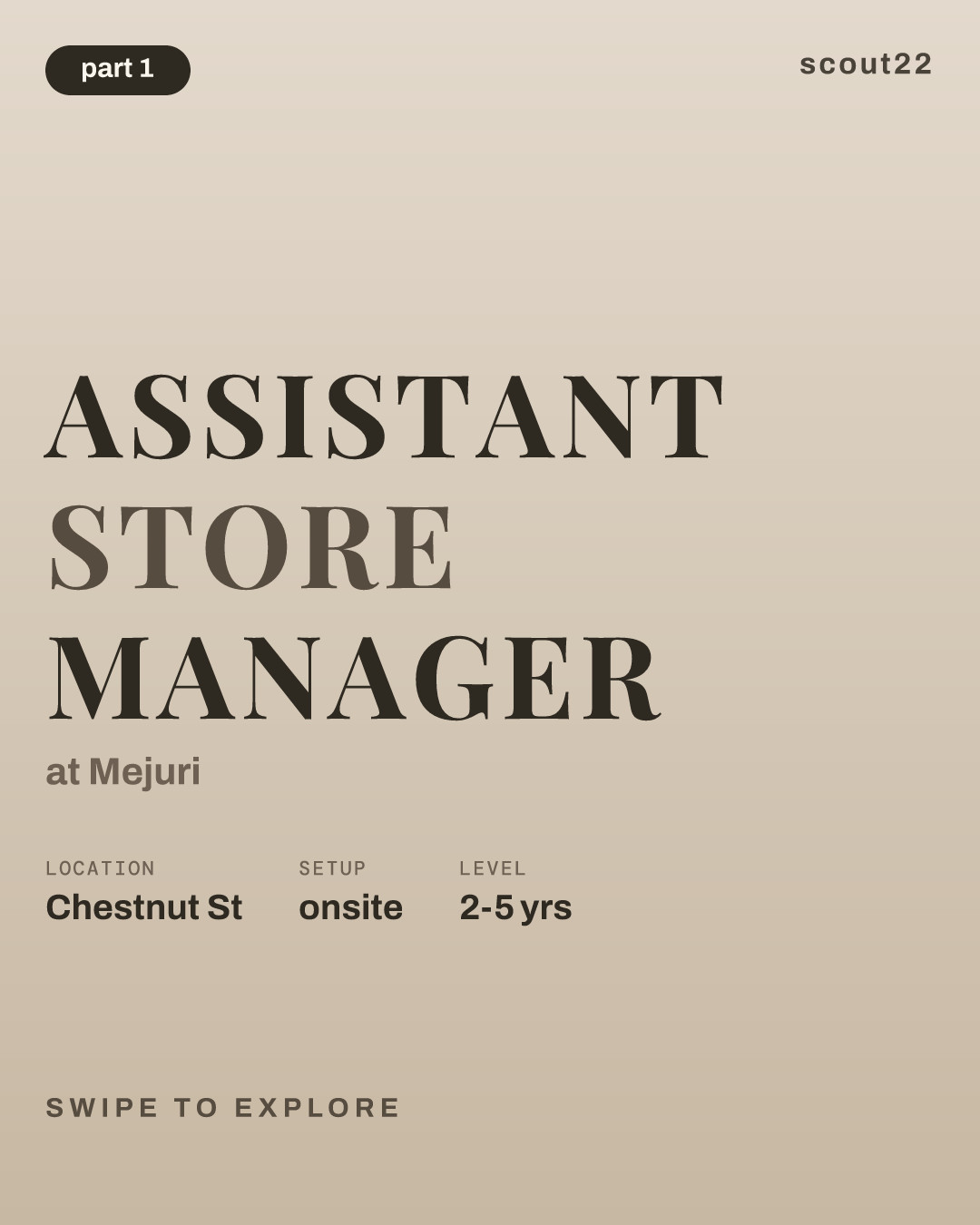 Assistant Store Manager at Mejuri