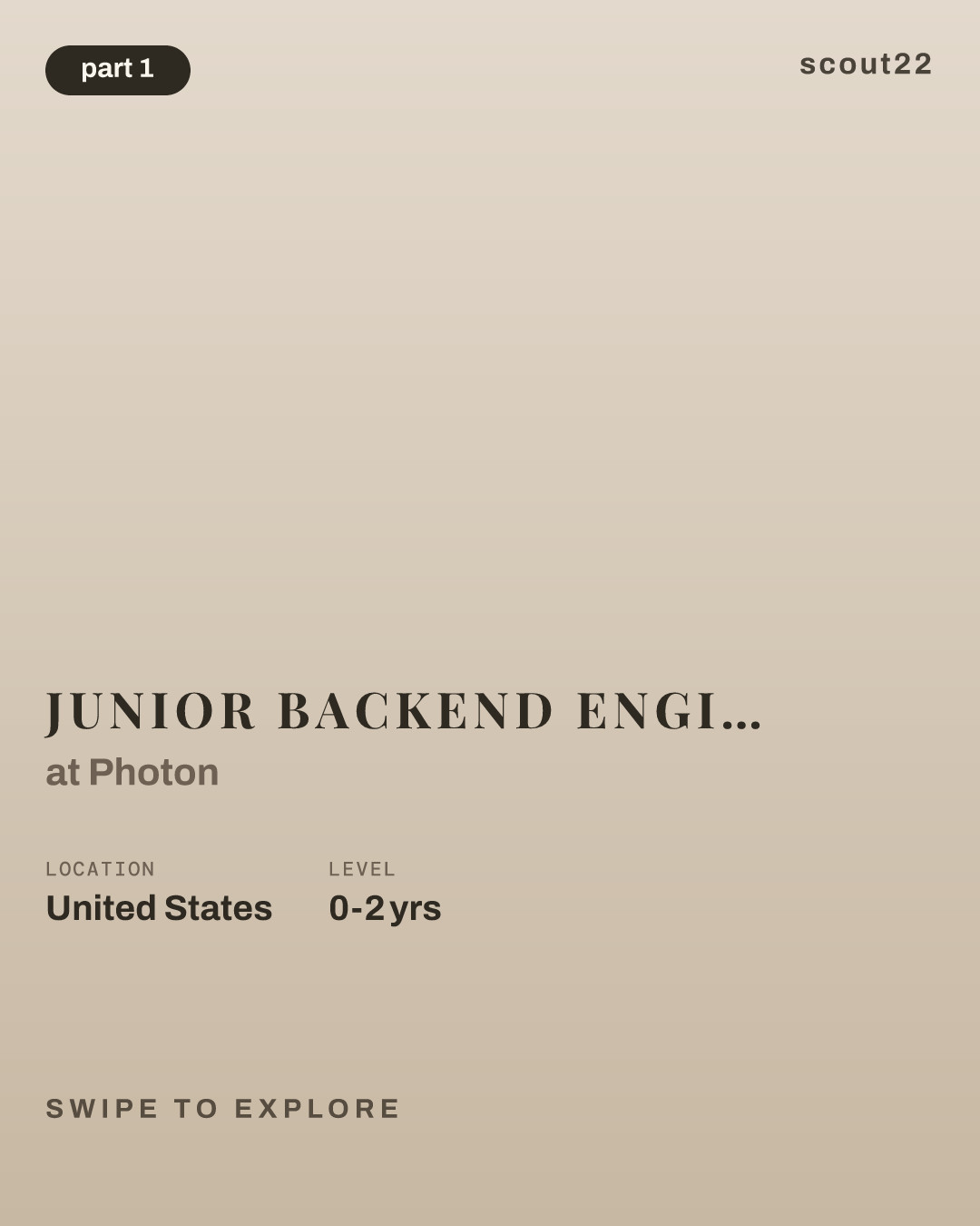 Junior Backend Engineer - Dallas, TX at Photon